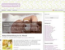 Tablet Screenshot of entwicklung-baby.com